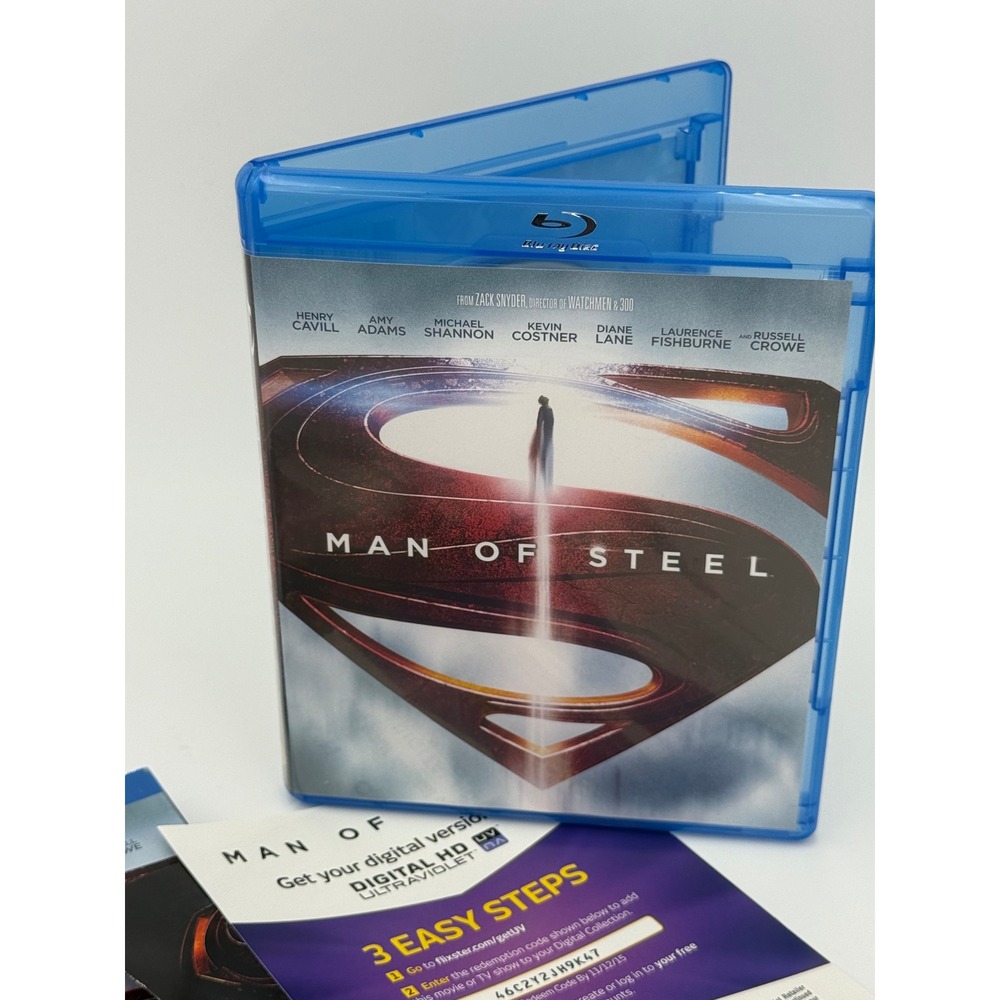 Man of Steel Blu-ray DVD DC Universe Zack Snyder Henry Cavill Superman Movie - Picture 2 of 4